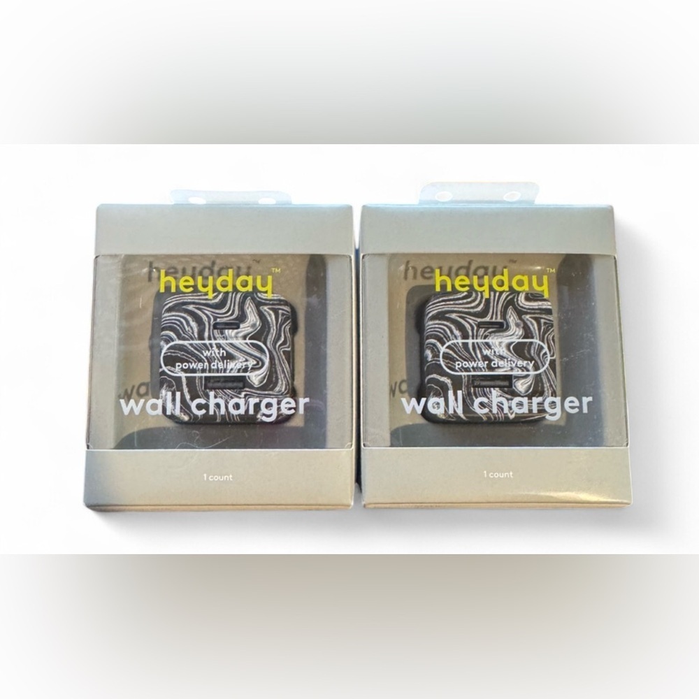 2pcs Heyday Wall Charger with usb-c and usb-a